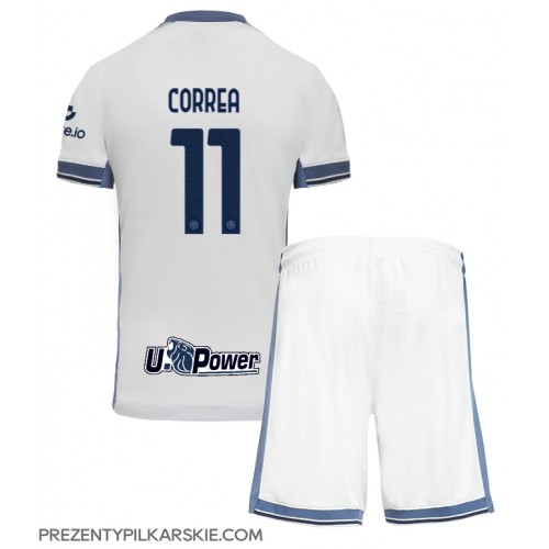 Stroje piłkarskie Inter Milan Joaquin Correa #11 Koszulka Wyjazdowej dla dzieci 2024-25 Krótki Rękaw (+ szorty)